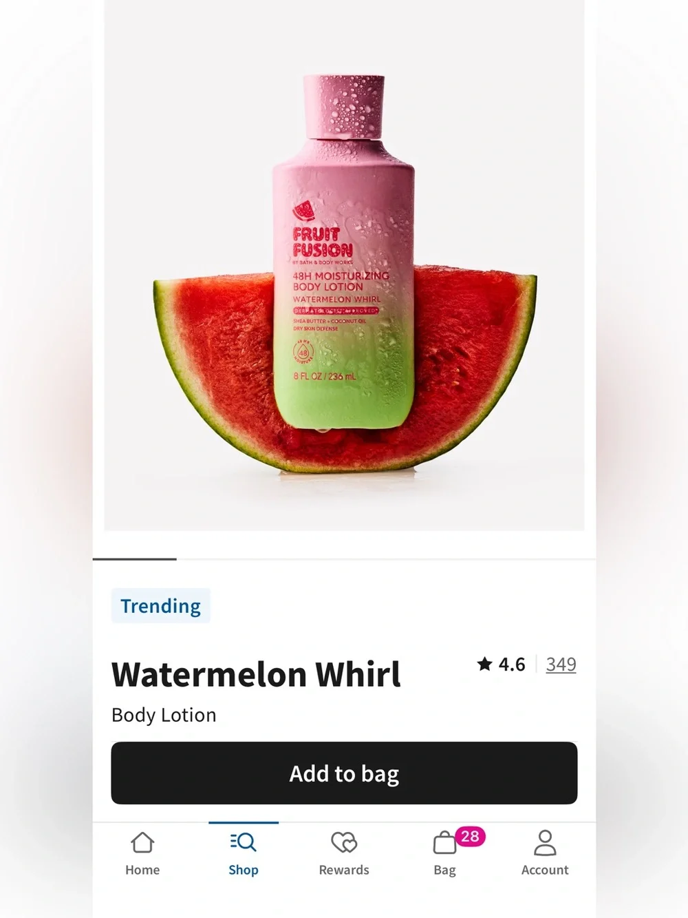 NEW! 9-Pc Bath & Body Works Fruit Fusion WATERMELON WHIRL Body Care Collection